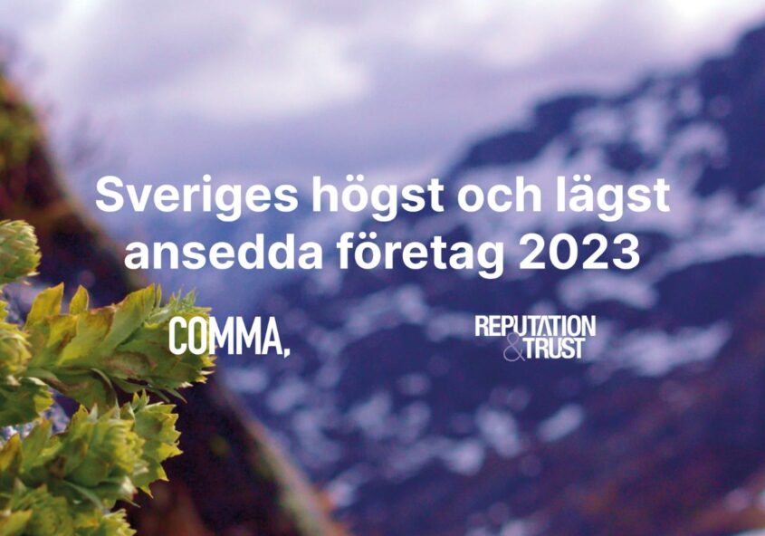 Sveriges högst och lägst ansedda företag 2023